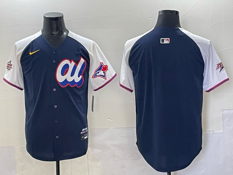 Men 2025 Toronto Blue Jays blank Blue Nike MLB All Star Jersey 001